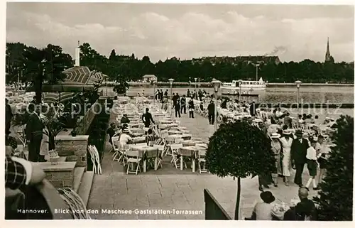 AK / Ansichtskarte Hannover Maschsee Gaststaetten Terrassen Hannover