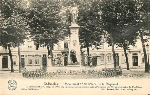 AK / Ansichtskarte St Nicolas Monument 1830 St Nicolas