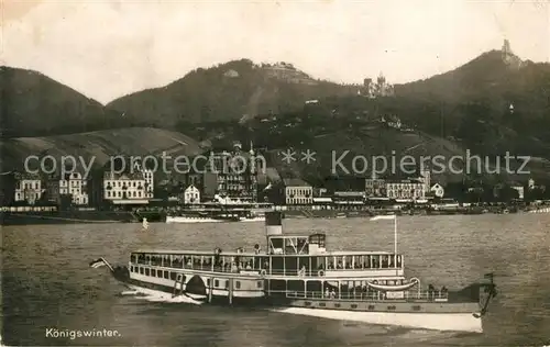 AK / Ansichtskarte Koenigswinter Faehrschiff Koenigswinter