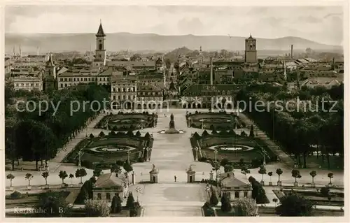 AK / Ansichtskarte Karlsruhe_Baden Schloss Park Karlsruhe_Baden