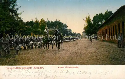 AK / Ansichtskarte Zeithain Truppen Uebungsplatz Kaiser Wilhelm Strasse Zeithain