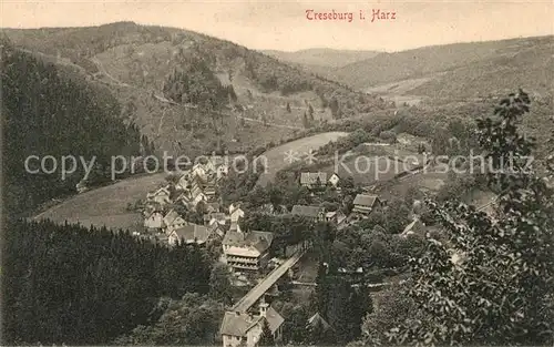 AK / Ansichtskarte Treseburg_Harz Hotel Weisser Hirsch Treseburg Harz