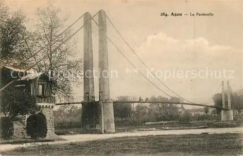 AK / Ansichtskarte Agen_Lot_et_Garonne La Passerelle Agen_Lot_et_Garonne