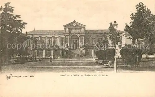 AK / Ansichtskarte Agen_Lot_et_Garonne palais de Justice Agen_Lot_et_Garonne