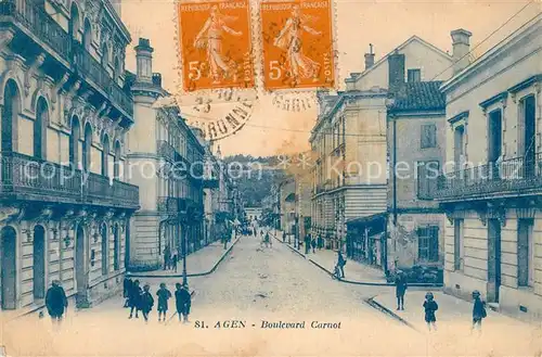 AK / Ansichtskarte Agen_Lot_et_Garonne Boulevard Carnot Agen_Lot_et_Garonne