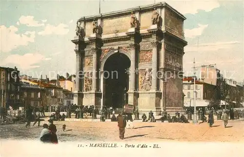 AK / Ansichtskarte Marseille_Bouches du Rhone Porte d Aix Marseille