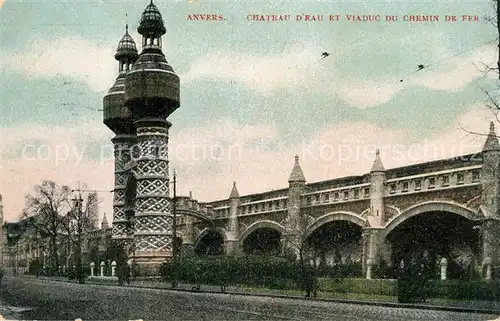 AK / Ansichtskarte Anvers_Antwerpen Chateau dEau et Viaduc du Chemin de fer Anvers Antwerpen