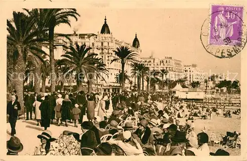 AK / Ansichtskarte Cannes_Alpes Maritimes La Promenade de la Croisette Cannes Alpes Maritimes