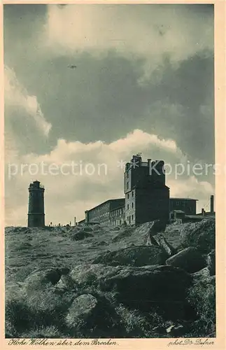 AK / Ansichtskarte Brocken_Harz Aussichtsturm Brocken Harz