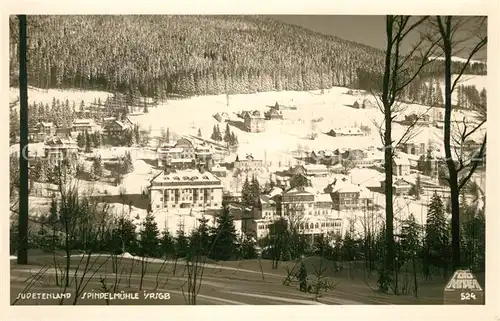 AK / Ansichtskarte Spindelmuehle Winterpanorama Isergebirge Spindelmuehle