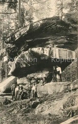 AK / Ansichtskarte Freudenstadt Felsen im Wald Freudenstadt