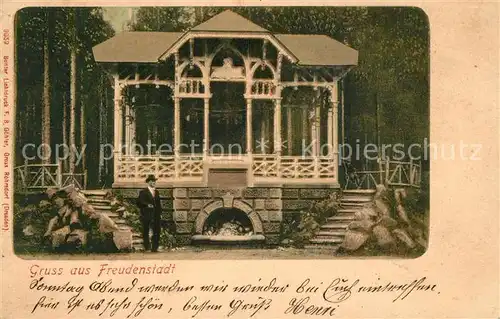 AK / Ansichtskarte Freudenstadt Pavillon im Wald Freudenstadt