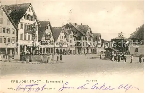 AK / Ansichtskarte Freudenstadt Marktplatz Freudenstadt