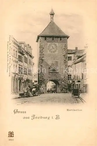 AK / Ansichtskarte Freiburg_Breisgau Martinstor Freiburg Breisgau