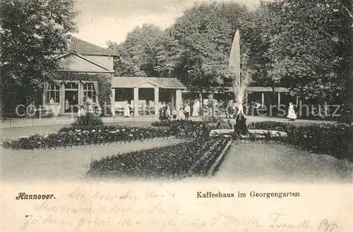 AK / Ansichtskarte Hannover Kaffeehaus im Georgengarten Hannover