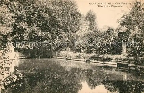 AK / Ansichtskarte Martin Eglise Clos Normand Etang et le Pigeonnier Martin Eglise