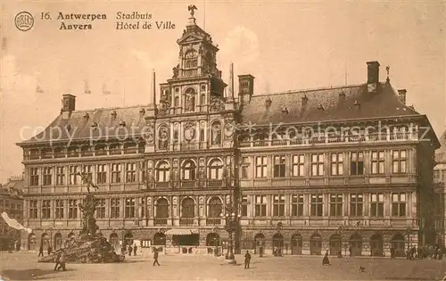 AK / Ansichtskarte Antwerpen_Anvers Stadthuis Antwerpen Anvers