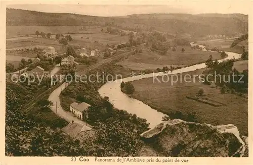 Coo_Stavelot Panorama de lAmbleve pris du point de vue Coo_Stavelot