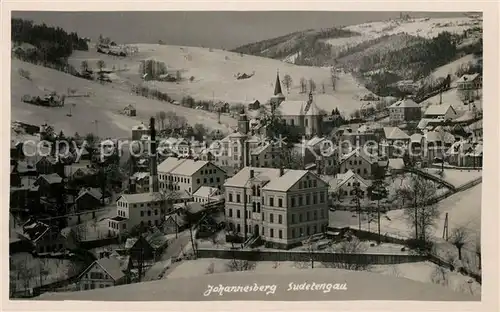 Johannesberg_Gablonz Panorama Sudetengau Winterlandschaft Johannesberg Gablonz