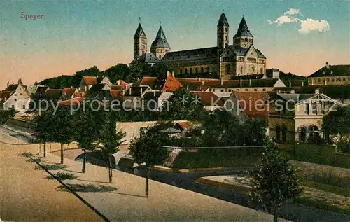 Speyer_Rhein mit Dom Speyer Rhein