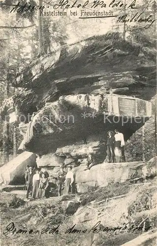 Freudenstadt Kastelstein Felsen im Wald Freudenstadt