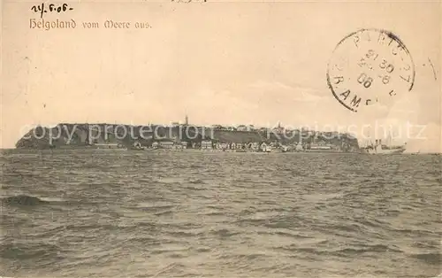 Helgoland Blick vom Meer  Helgoland