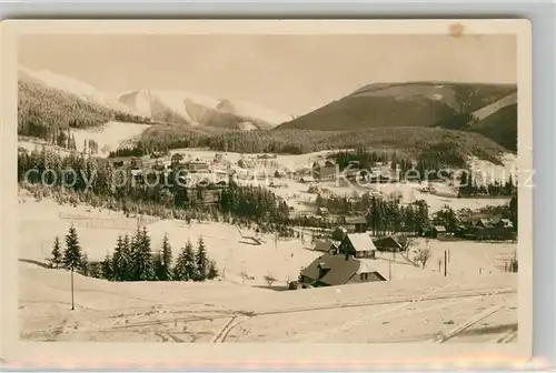 AK / Ansichtskarte Spindleruv_Mlyn_Spindlermuehle Winterpanorama Riesengebirge Spindleruv_Mlyn