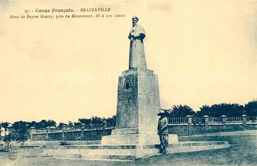 AK / Ansichtskarte Brazzaville Monument de Bayser Gratry Brazzaville