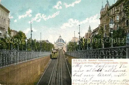 AK / Ansichtskarte Berlin Bahnhof Nollendorfplatz U Bahn Berlin