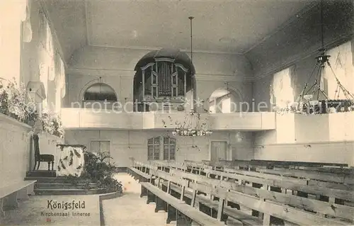 AK / Ansichtskarte Koenigsfeld_Schwarzwald Kirchensaal Inneres Koenigsfeld Schwarzwald