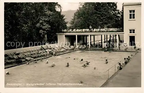 AK / Ansichtskarte Badenweiler Markgrafenbad Thermalschwimmbad im Schwarzwald Badenweiler