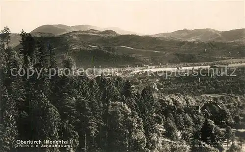 AK / Ansichtskarte Oberkirch_Baden Panorama Renchtal Schwarzwald Blick von der Schauenburg Oberkirch_Baden