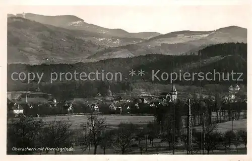 AK / Ansichtskarte Oberachern Panorama Blick zur Hornisgrinde Schwarzwald Oberachern