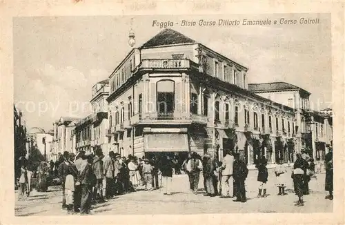 AK / Ansichtskarte Foggia Bivio Corso Vittorio Emanuele e Corso Catroli Foggia