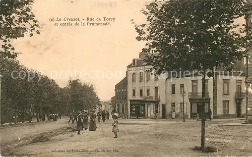 AK / Ansichtskarte Le_Creusot_Saone et Loire Rue de Torcy et entree de la Promenade Le_Creusot_Saone et Loire