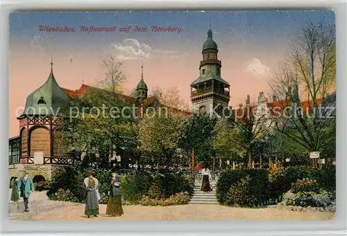 AK / Ansichtskarte Wiesbaden Restaurant auf dem Neroberg Wiesbaden