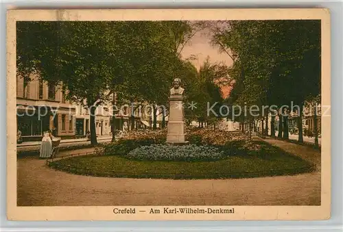 AK / Ansichtskarte Krefeld Karl Wilhelm Denkmal Krefeld