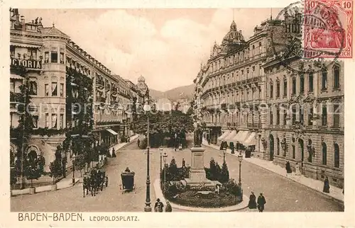 AK / Ansichtskarte Baden Baden Leopoldsplatz Denkmal Baden Baden