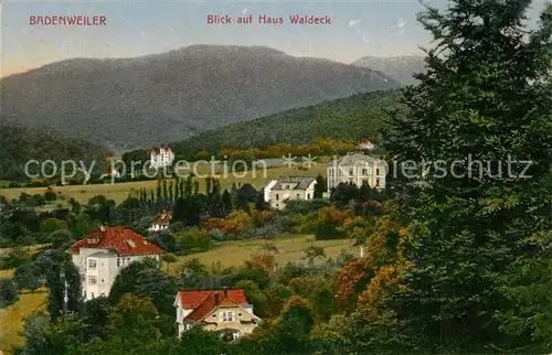 AK / Ansichtskarte Badenweiler Panorama Blick auf Haus Waldeck Badenweiler