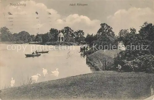 AK / Ansichtskarte Magdeburg Adolf Mittagsee Magdeburg