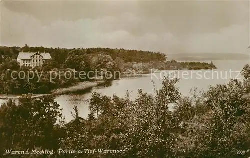 AK / Ansichtskarte Waren_Klink Panorama Tief Warensee Waren Klink