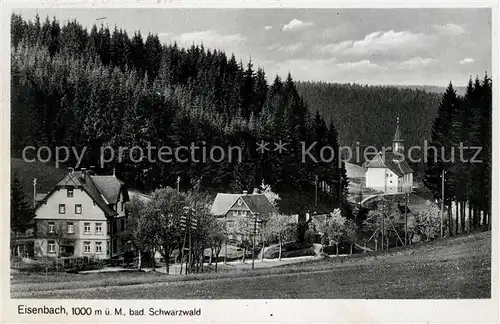 AK / Ansichtskarte Eisenbach_Schwarzwald Kirche Panorama Eisenbach Schwarzwald