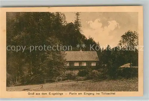 AK / Ansichtskarte Erzgebirge_Region Eingang Toeltzschtal Erzgebirge Region