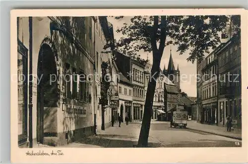 AK / Ansichtskarte Aschersleben Am Tie  Gasthaus Aschersleben