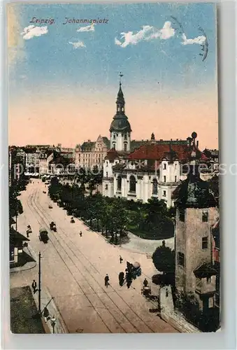 AK / Ansichtskarte Leipzig Johannisplatz Kirche Leipzig