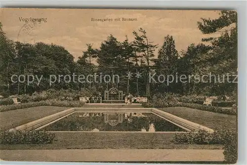 AK / Ansichtskarte Magdeburg Vogelgesang Parkwirtschaft Rosengarten Brunnen Magdeburg