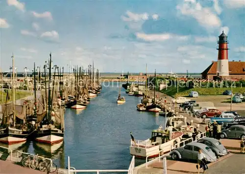 Buesum_Nordseebad Alter Hafen mit Leuchtturm Buesum_Nordseebad