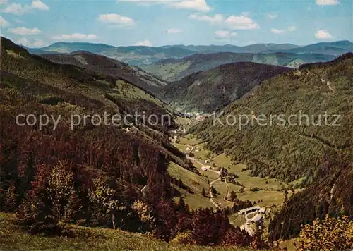 Feldberg_Schwarzwald Blick ins Wiesental und zum Belchen Feldberg Schwarzwald