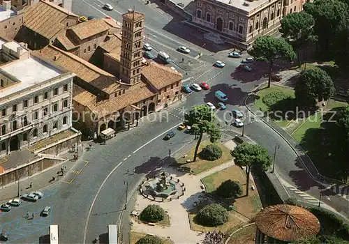 AK / Ansichtskarte Roma_Rom Fliegeraufnahme Chiesa di Santa Maria in Cosmedin Roma_Rom