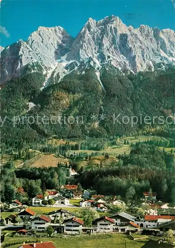 AK / Ansichtskarte Grainau Zugspitzdorf mit Gr und Kl Waxenstein Grainau